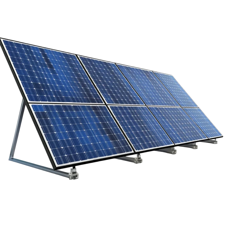 Placas solares recortadas